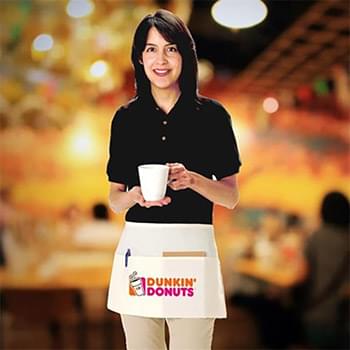 6 oz. Waist Apron w/ Custom Imprint & Front Pocket Aprons USA Decorated (24" x 12")