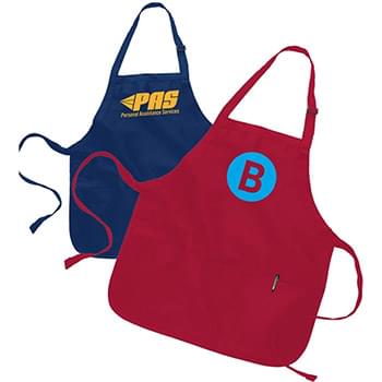7.5 oz Multipurpose Apron w/ Custom Logo & Adjustable Neck Strap USA Decorated (22" x 24")