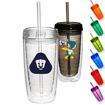 16 oz Insulated Acrylic Tumbler w/ Custom Imprint BPA Free