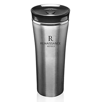 16 oz. Two Tone Double Wall Steel Travel Mugs