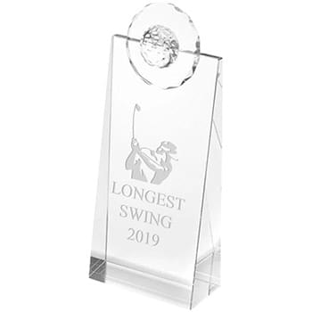 Golf Pinnacle Optical Crystal Glass Awards