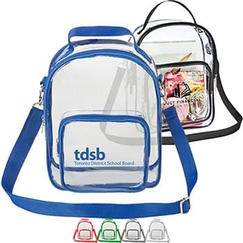 Clear PVC Crossbody Bag Stadium Approved Shoulder Sports Pack