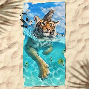 30"x 60" Sublimated Microfiber Terry Beach Towel