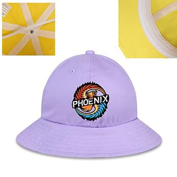 Structured 6 Panel Bucket Hats, Combed Cotton Fishing caps