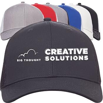 Structured Six-Panel Trucker Snapback Caps w/Custom Logo