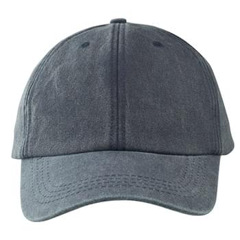 Washed Cotton Embroidered Baseball Caps w/ Adjustable Closure