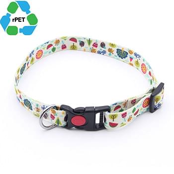 1"W x 26"L rPET Eco-friendly Sublimation Pet Collar w/ Buckle Release