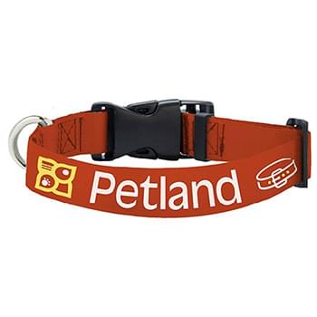 1"W x 26"L Polyester Heavy-duty Pet Collar w/ Buckle Release