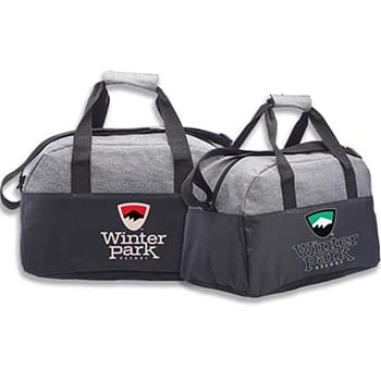 Two-tone classic Duffel Bag w/ Shoulder Strap