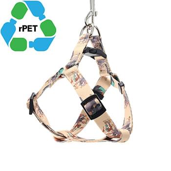 1"W x 36"L rPET Eco-friendly Sublimation High Quality Pet Vest Harness