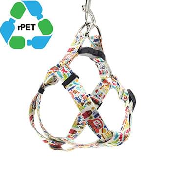 3/4"W x 29"L rPET Eco-friendly Sublimation Strong Pet Vest Harness