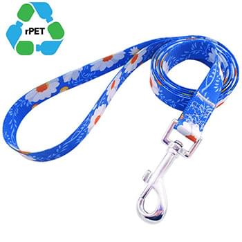5/8"W x 72"L rPET Eco-friendly Sublimation Pet Leash w/ Metal Carabiner