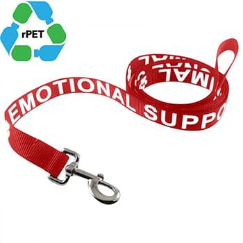1"W x 72"L Durable Polyester rPET Eco-friendly Pet Leash w/ Metal Carabiner