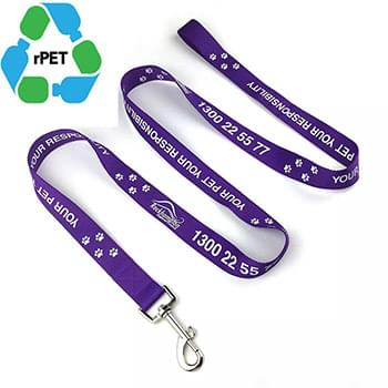 5/8"W x 72"L Durable rPET Eco-friendly Pet Leash w/ Metal Carabiner