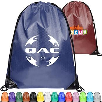 Football Shape Fabric Large Drawstring w/ Reinforced Corner