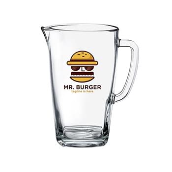 42 oz. Napoles Glass Pitchers W/ Custom logo