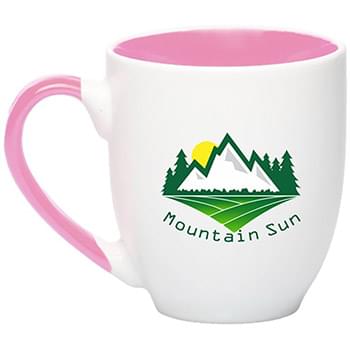 16 oz. Miami Two-Tone Bistro Custom Ceramic  Mugs