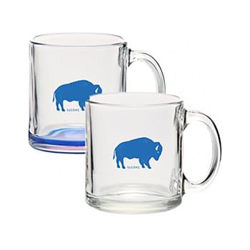 13 oz. Clear Glass Coffee Mugs w/ Custom Imprint Tea Cups