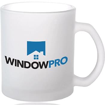 11.5 oz. Full Color Sublimation Frosted Glass Coffee Mugs