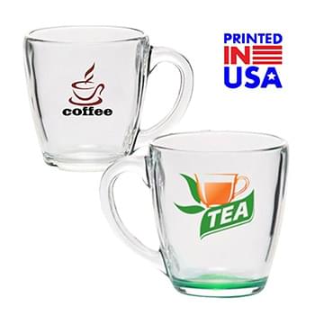 15.5 oz. Tapered Glass Coffee Mugs w/ Custom Imprint Cups