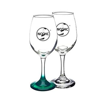 10 oz. Rioja White Colored Glasses W/ Custom Logo