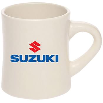 12 oz. Thick curved Ceramic Diner Mugs w/ Custom Logo