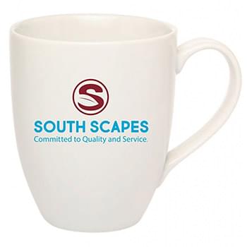 11oz. Vitrified Bistro Porcelain Mugs w/ custom logo