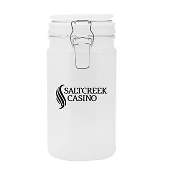 34 oz. Air Tight Frosted Glass Storage Jars