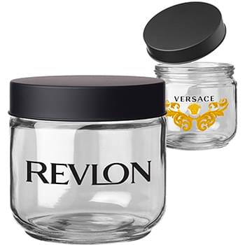 Iridescent Glass Storage Jars, 23 oz.