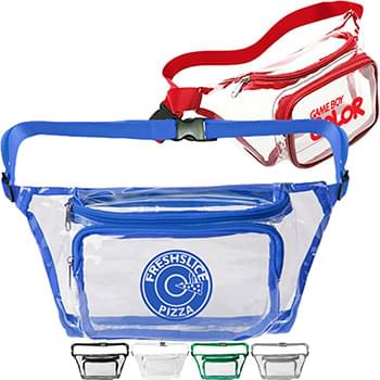 Clear PVC Waist Bag Stadium Approved Fanny Pack