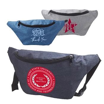 Travel Fanny Pack w/ Zippered Compartment & Buckle Closure