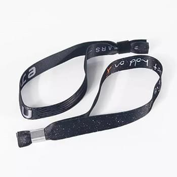 1/2" rPET Sublimated Eco-friendly Aluminum Lock Reusable Event Wristbands