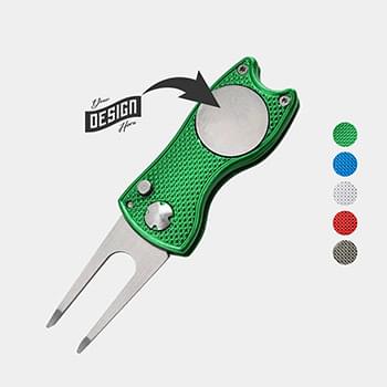 TiTUS® Golf Divot Tool Steel Fork & Alloy Handle
