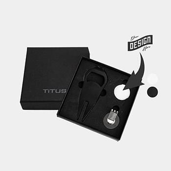 TiTUS® 3-in-1 Golf Tool Set - Divot Tool, Ball Marker & Cap Clip