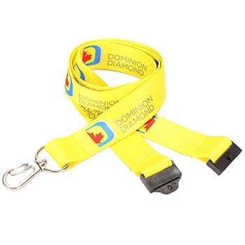 3/4"Dye Sublimation Lanyards with Safety Breakaway