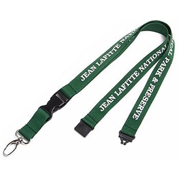 3/4" Polyester Lanyards w/ Buckle Release and Safety Break