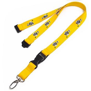 5/8" Polyester Lanyards w/ Buckle Release and Safety