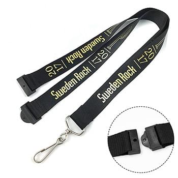1/2" Polyester Lanyards with Safety Breakaway Badge Holder