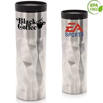 16 oz BPA free Stainless Steel Travel Mug w/ Thumb-Slide Lid