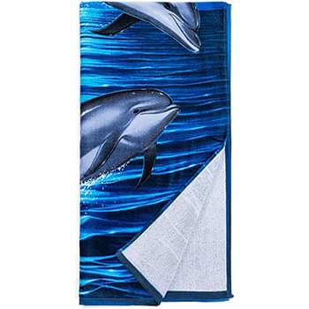 22? X 42? Sublimated Silk Touch Velour Bath/Sports Towel