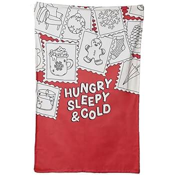 30" x 40" Cotton Feel Swaddle Sublimation Blanket 200 GSM