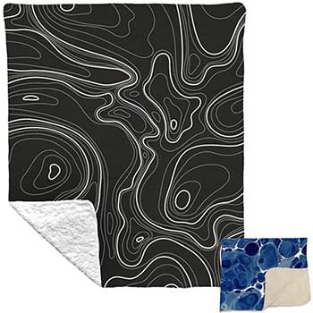 50" x 60" Micro-Mink Sherpa Plush Sublimation Blanket 430 GSM