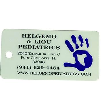 2 5/8 "W x 1 3/8"H Oversided Key Tag