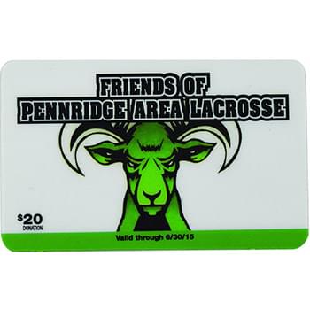 3.375"W x 2.125"H 2 Stadard Card Combo