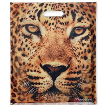 100 GSM Large Full Color Tote Shopping Bag with Die-Cut Handles (14" x 16")