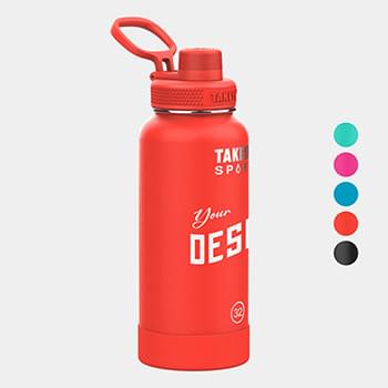 32 oz Takeya® Stainless Steel Insulated Sport Water Bottle w/ Spout Lid