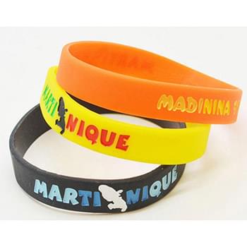 Debossed Color Filled Wristband