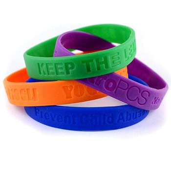 Debossed Silicone Wristband