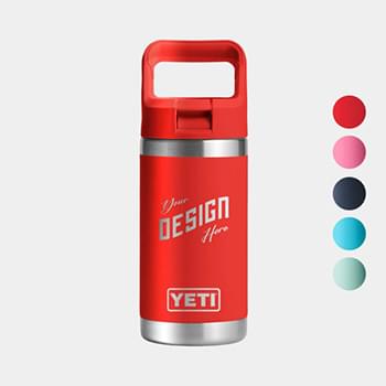 12 Oz YETI® Rambler Stainless Steel Insulated Kids Water Bottle w/ Straw Cap